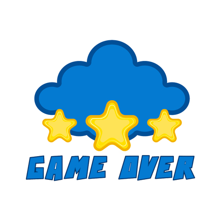 Game over concept image. Vector illustration designのイラスト素材