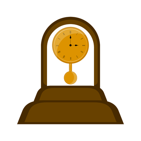 Isolated wall clock icon. Vector illustration designのイラスト素材