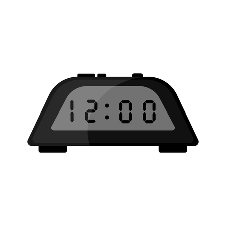 Isolated digital alarm clock icon. Vector illustration designのイラスト素材