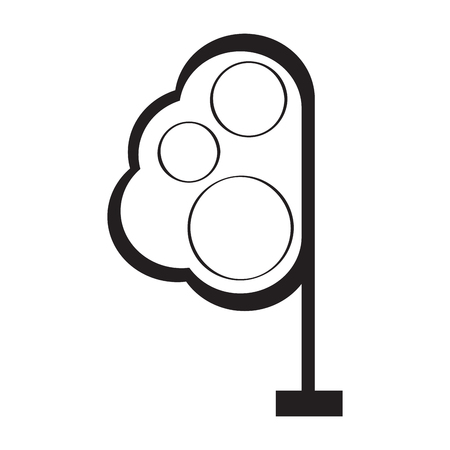 Isolated abstract tree iconのイラスト素材