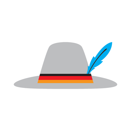 Isolated oktoberfest traditional hat. Vector illustration designのイラスト素材
