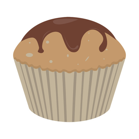 Isolated colored cupcake icon. Vector illustration designのイラスト素材