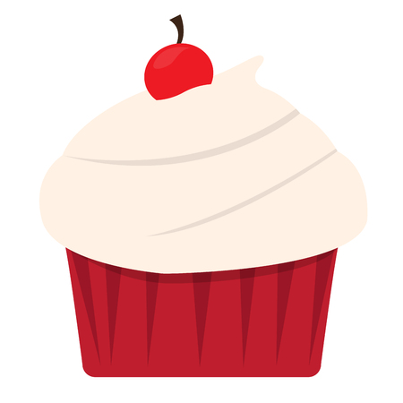Isolated colored cupcake icon. Vector illustration designのイラスト素材