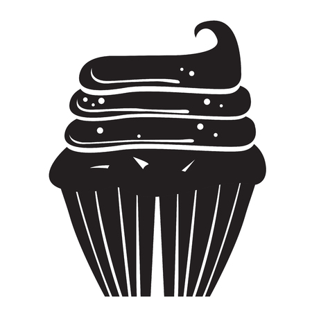 Isolated cupcake icon image. Vector illustration designのイラスト素材