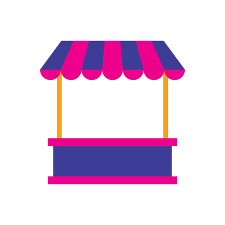 Isolated carnival shopping tent. Vector illustration designのイラスト素材