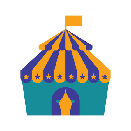 Isolated carnival tent icon. Vector illustration designのイラスト素材