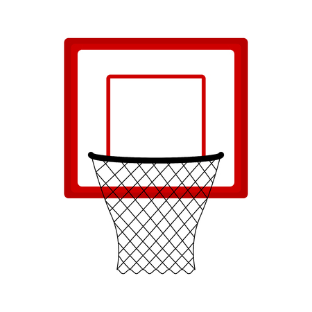 Isolated basketball net icon. Vector illustration designのイラスト素材