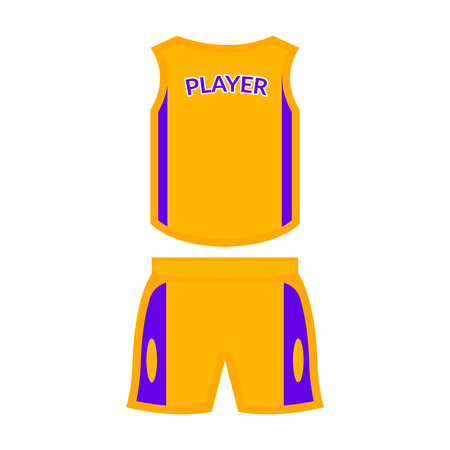 Isolated basketball sport uniform. Vector illustration designのイラスト素材