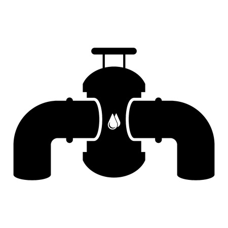Isolated oil pipelines icon. Vector illustration designのイラスト素材