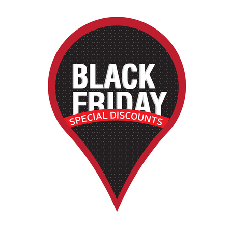 Isolated black friday label. Vector illustration designのイラスト素材