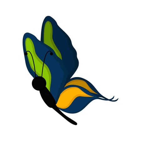 Isolated cute butterfly icon. Vector illustration designのイラスト素材