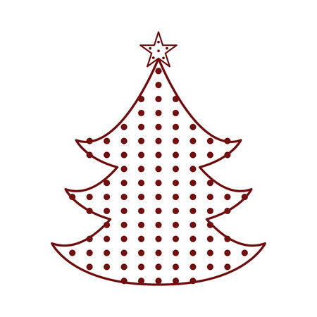 Isolated christmas tree icon. Vector illustration designのイラスト素材