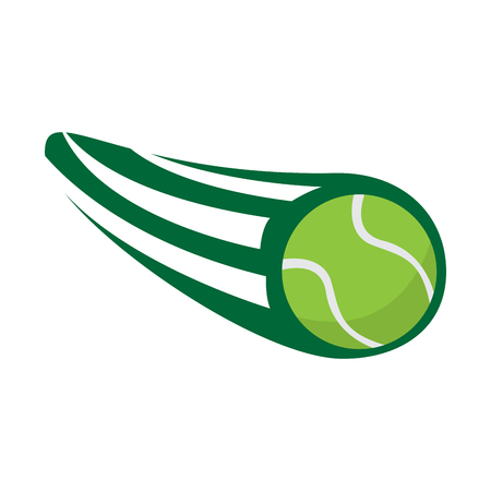 Isolated tennis ball with an effect. Vector illustration designの写真素材
