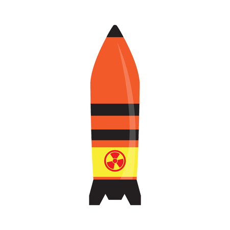 Isolated nuclear missile icon. Vector illustration designのイラスト素材