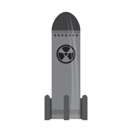 Isolated nuclear missile icon. Vector illustration designのイラスト素材