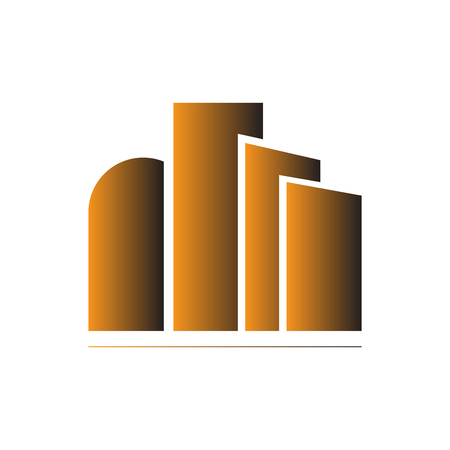Isolated abstract building logo. Vector illustration designのイラスト素材