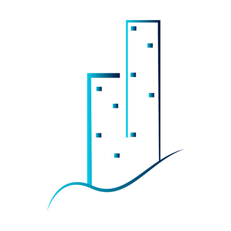 Isolated abstract building logo. Vector illustration designのイラスト素材