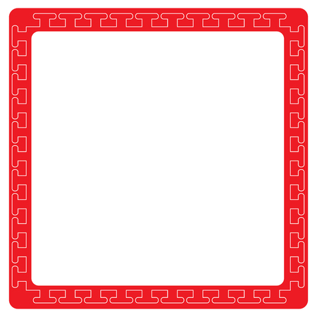 Asian style border image. Vector illustration designのイラスト素材