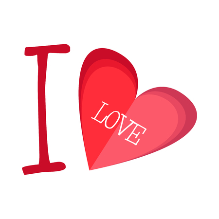 Isolated heart shape. Valentine day. Vector illustration designのイラスト素材