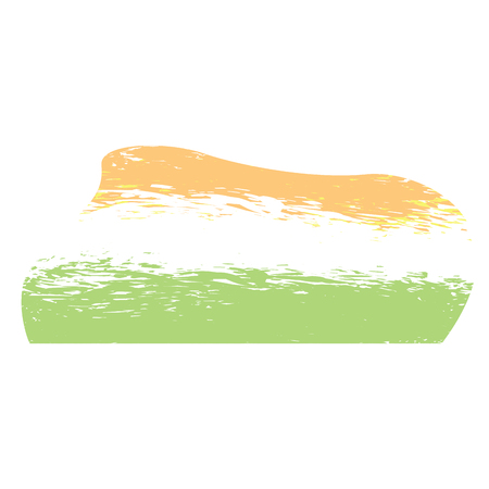 Isolated abstract flag sketch of india. Vector illustration designのイラスト素材