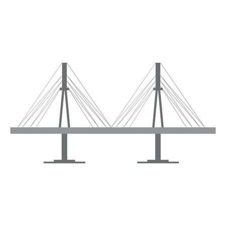 Isolated bridge structure image. Vector illustration designのイラスト素材