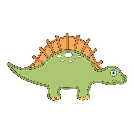 Cute dinosaur cartoon character. Vector illustration designのイラスト素材