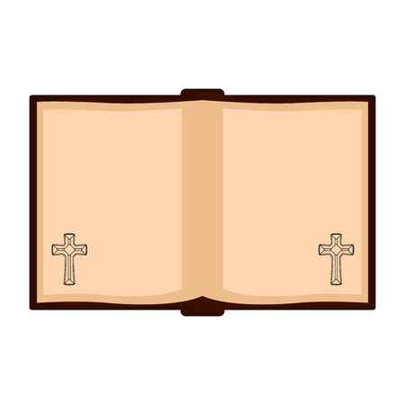 Isolated open holy bible icon. Vector illustration designのイラスト素材