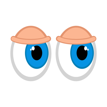 Isolated cute eyes image. Vector illustration designのイラスト素材