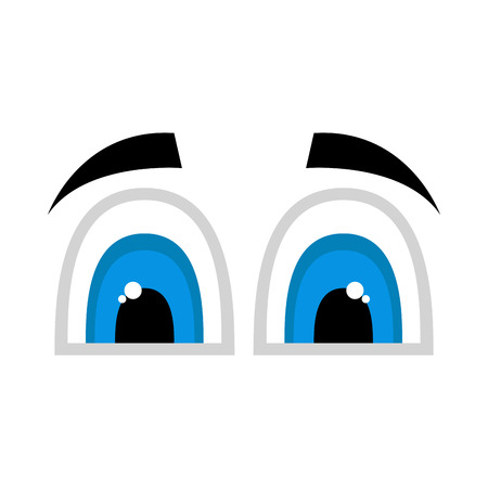 Isolated happy eyes image. Vector illustration designのイラスト素材