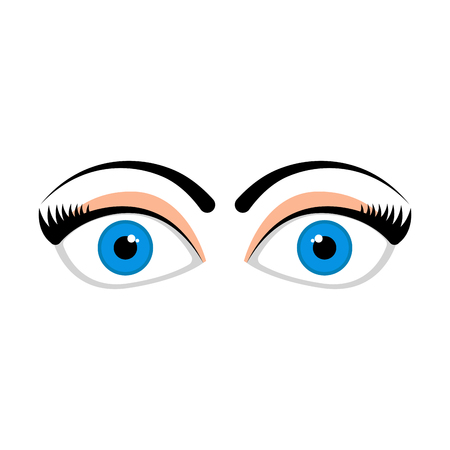 Isolated happy eyes image. Vector illustration designのイラスト素材