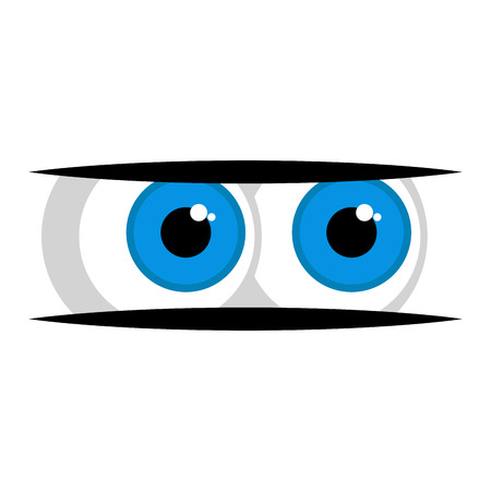 Isolated doubtful eyes image. Vector illustration designのイラスト素材