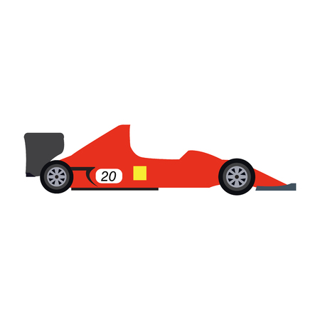 Side view of a racing car. Vector illustration designのイラスト素材