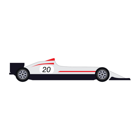 Side view of a racing car. Vector illustration designのイラスト素材