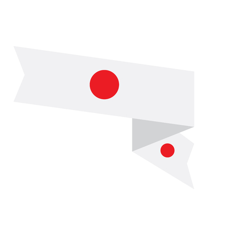 Isolated flag of Japan. Vector illustration designのイラスト素材