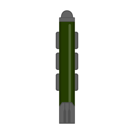 Isolated nuclear missile icon. Vector illustration designのイラスト素材