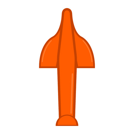 Isolated nuclear missile icon. Vector illustration designのイラスト素材