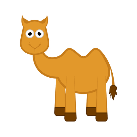 Isolated camel comic cartoon. Vector illustration designのイラスト素材