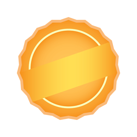 Isolated empty retro premium label. Vector illustration designの写真素材