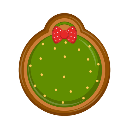 Isolated christmas ball gingerbread. Vector illustration designのイラスト素材