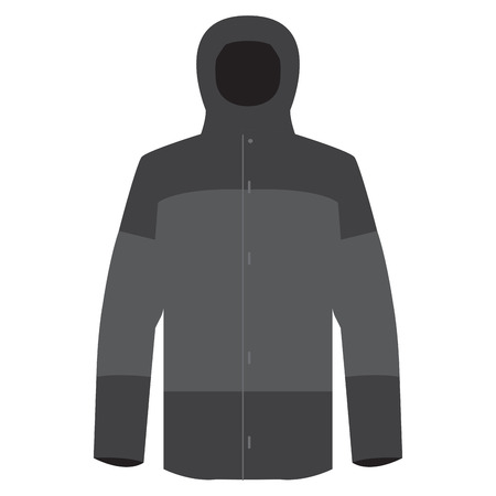 Isolated jacket. Winter clothes. Vector illustration designのイラスト素材