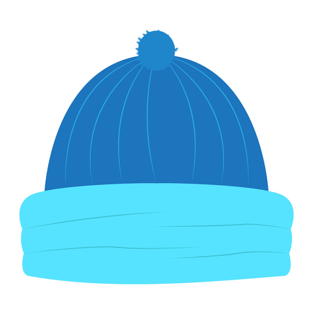 Isolated wool hat. Winter clothes. Vector illustration designのイラスト素材