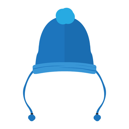 Isolated wool hat. Winter clothes. Vector illustration designのイラスト素材