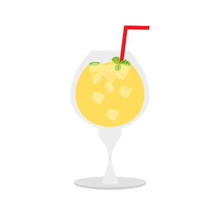 Isolated tropical cocktail image. Vector illustration designのイラスト素材