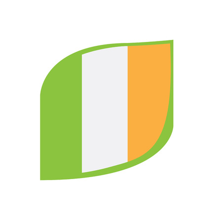 Isolated flag of Ireland. Vector illustration designのイラスト素材