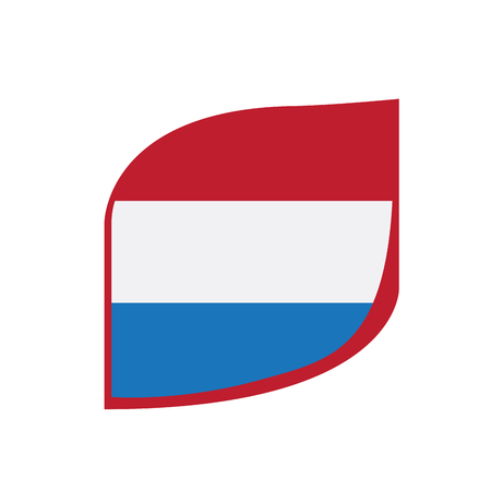 Isolated flag of Netherlands. Vector illustration designのイラスト素材