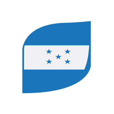 Isolated flag of Honduras. Vector illustration designのイラスト素材