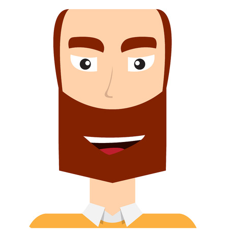 Isolated male avatar portrait. Vector illustration designのイラスト素材