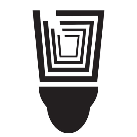 isolated abstract lightbulb concept. Vector illustration designのイラスト素材