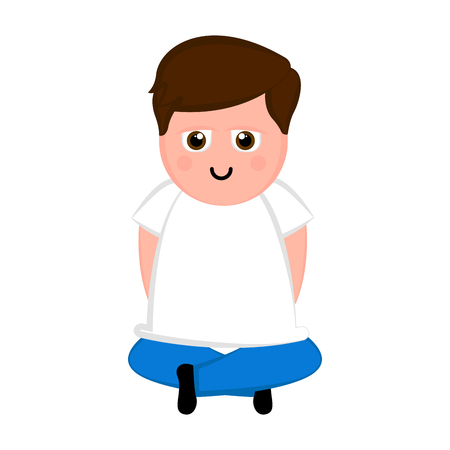 Isolated happy man image. Vector illustration designのイラスト素材