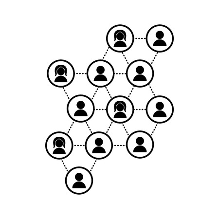 Isolated social network icon. Vector illustration designのイラスト素材
